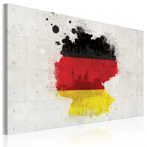 Tablou  Map of Germany