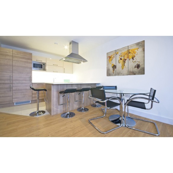 Tablou  Sunny continents  triptych