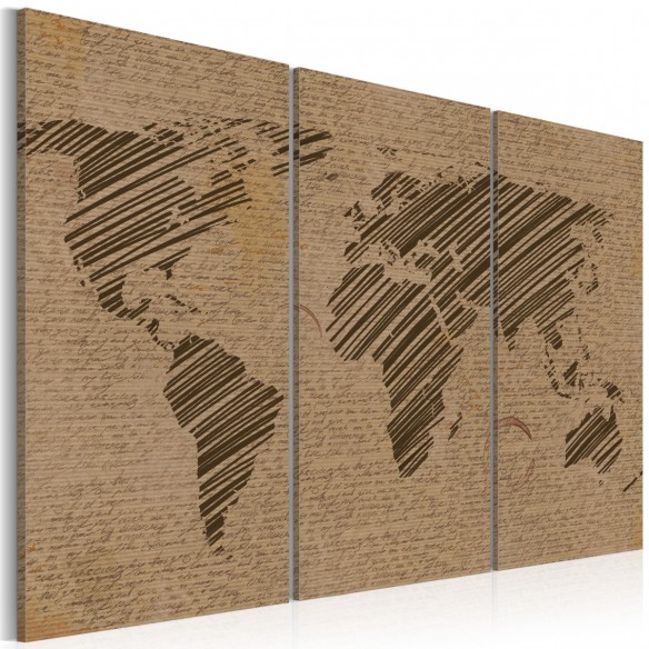 Tablou  Notes from the World  triptych