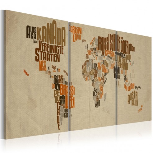 Tablou  Map of adventures