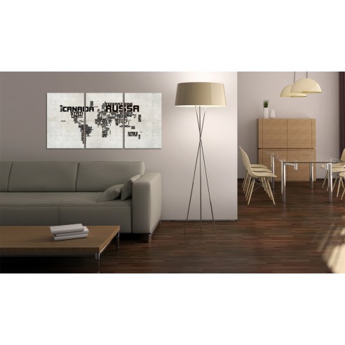 Tablou  map  Italian