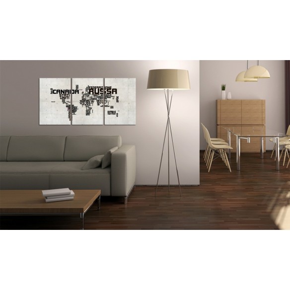 Tablou  map  Italian