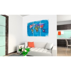 Tablou  Flags of the World  triptych 2