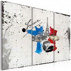 Tablou  French traveler  triptych