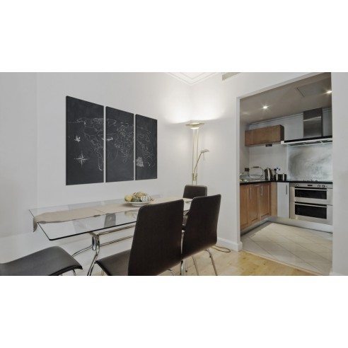 Tablou  Trip around the World  triptych