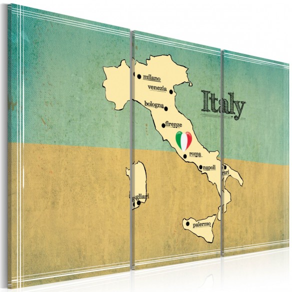 Tablou  Heart of Italy  triptych