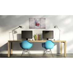 Tablou  Around the Great Britain by Routemaster  triptych 2