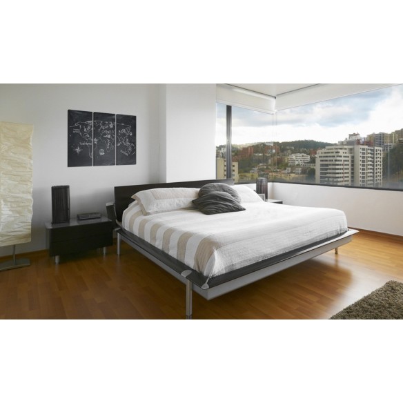 Tablou  Geography lesson (Italian language)  triptych