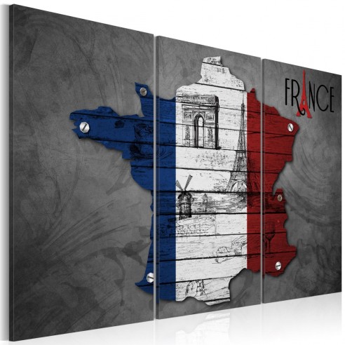 Tablou  Symbols of France  triptych