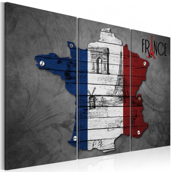 Tablou  Symbols of France  triptych