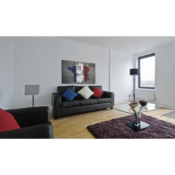 Tablou  Symbols of France  triptych