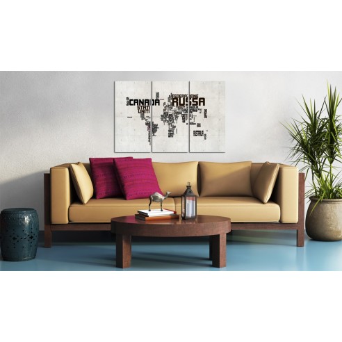 Tablou  What a wonderful World  Triptych