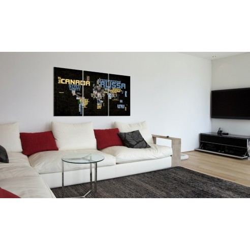 Tablou  The World is not enough  Triptych