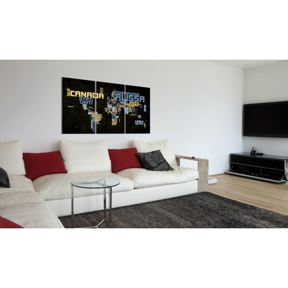 Tablou  The World is not enough  Triptych