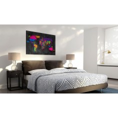 Tablou  The map of the World  Italian names of countries 2