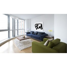 Tablou  Monochromatic map of the World 2