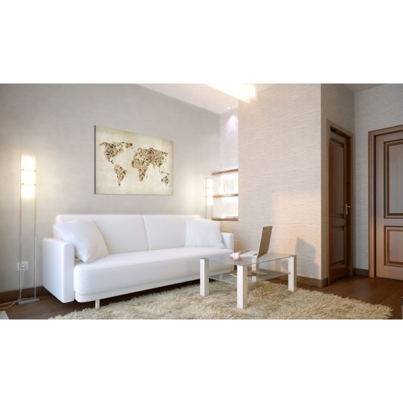 Tablou  Beige shades of the World