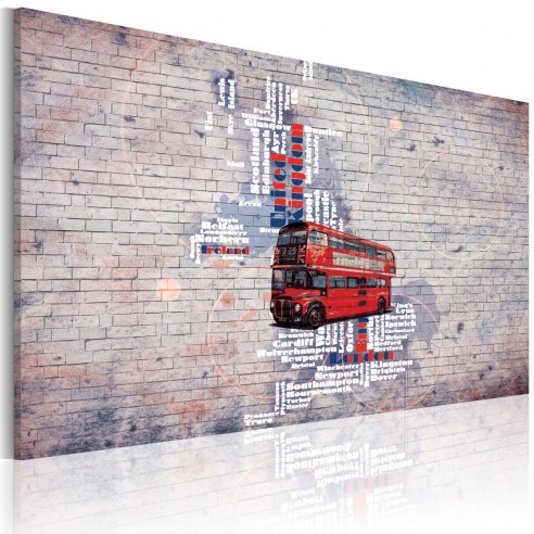 Tablou  Around the Great Britain by Routemaster