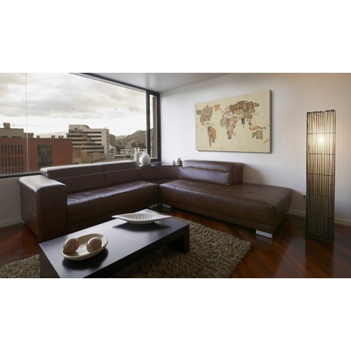 Tablou  Map of the World (German language)