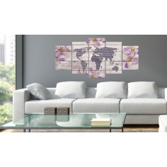 Tablou  Romantic World Map 2