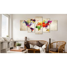 Tablou  World Map Abstract Fantasy 2