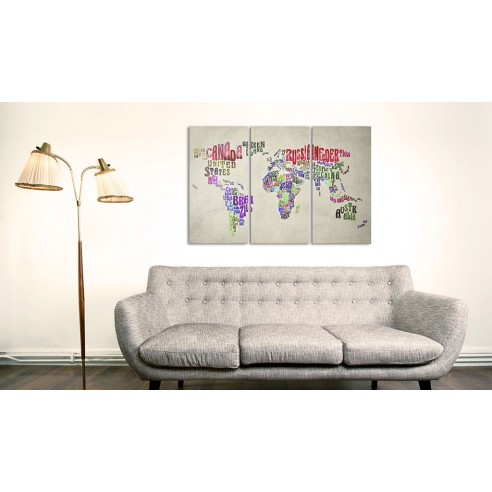 Tablou  Colorful countries  triptych