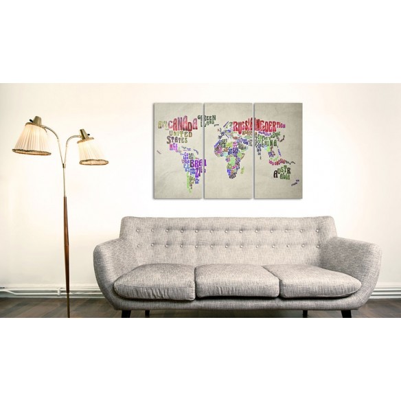 Tablou  Colorful countries  triptych