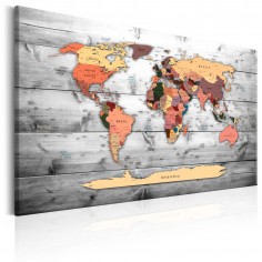 Tablou  World Map New Directions