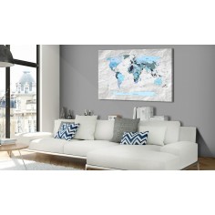 Tablou  World Map Blue Pilgrimages 2