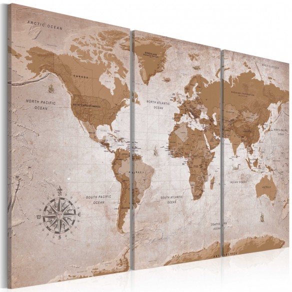 Tablou  Vintage Map Oriental Travels