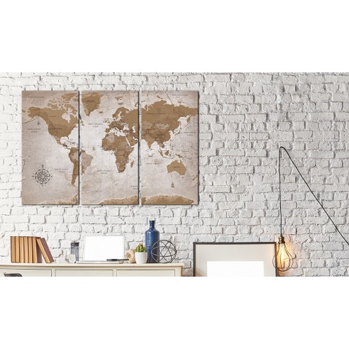 Tablou  Vintage Map Oriental Travels