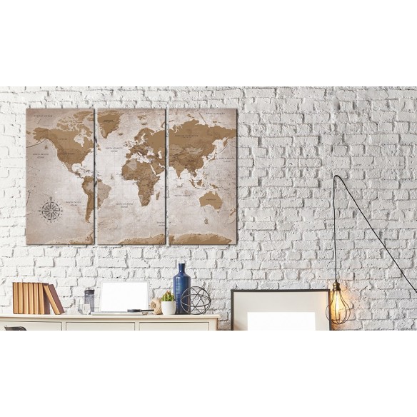 Tablou  Vintage Map Oriental Travels