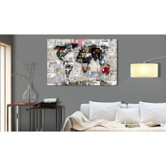 Tablou  Map Banksy inspiration 2