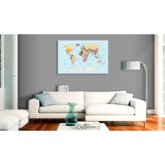 Tablou  World Map Travel with Me 2