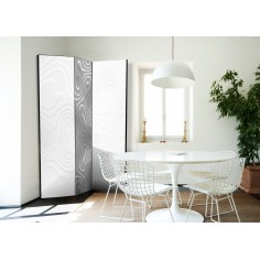 Paravan  Room divider  White waves I 2