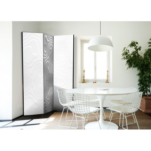 Paravan  Room divider  White waves I