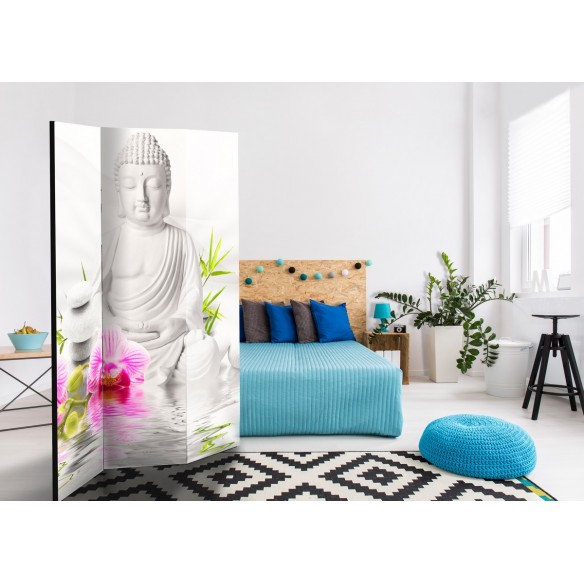Paravan  Buddha and Orchids [Room Dividers]