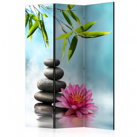 Paravan  Water Lily and Zen Stones [Room Dividers]