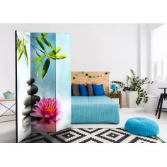 Paravan  Water Lily and Zen Stones [Room Dividers] 2
