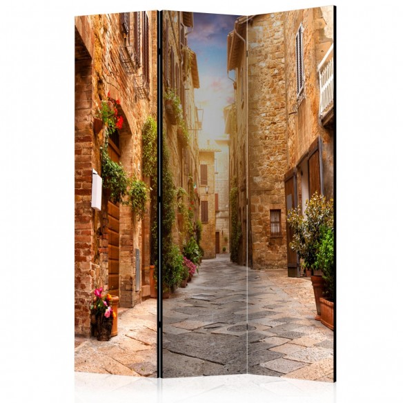 Paravan  Colourful Street in Tuscany [Room Dividers]