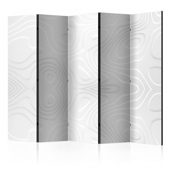 Paravan  Room divider  White waves II