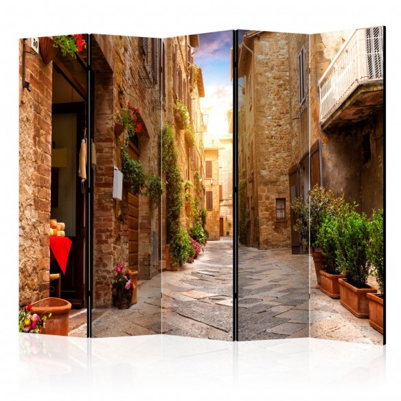 Paravan  Colourful Street in Tuscany II [Room Dividers]