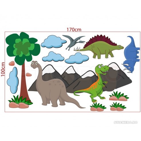 Dino Land - Sticker cu dinozauri pentru copii