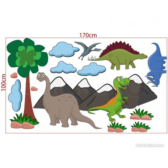 Dino Land - Sticker cu dinozauri pentru copii