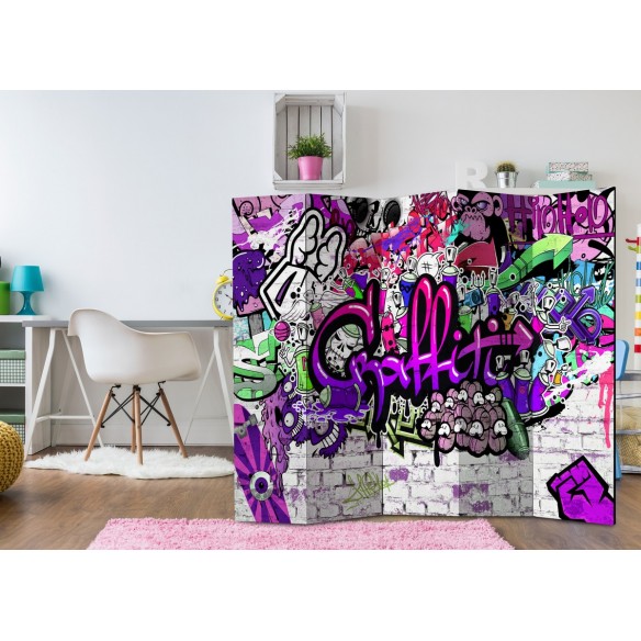Paravan   Purple Graffiti [Room Dividers]