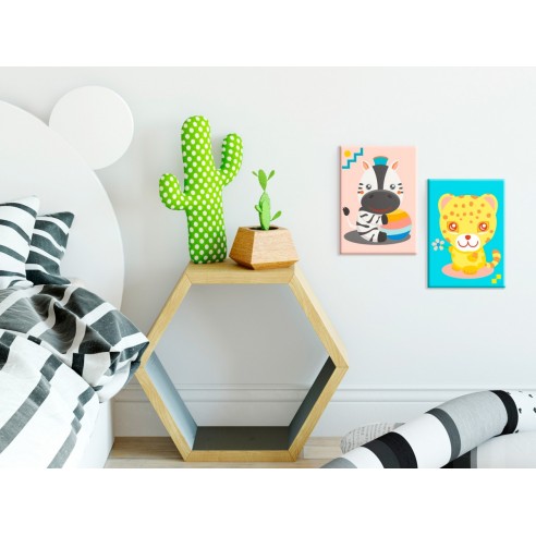 Set pictura pe numere  Zebra & Leopard