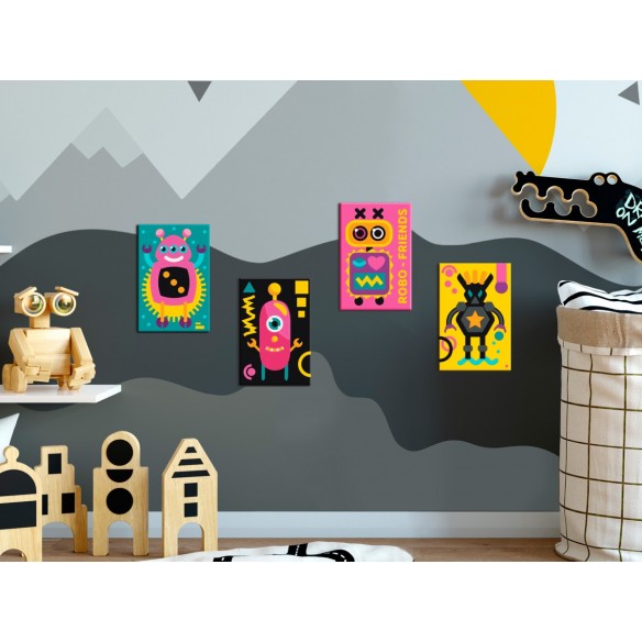 Set pictura pe numere  Robots