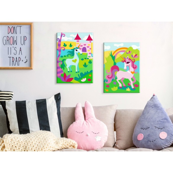 Set pictura pe numere  Fairytale Unicorns