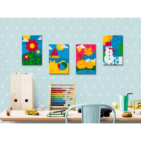 Set pictura pe numere  Four Seasons