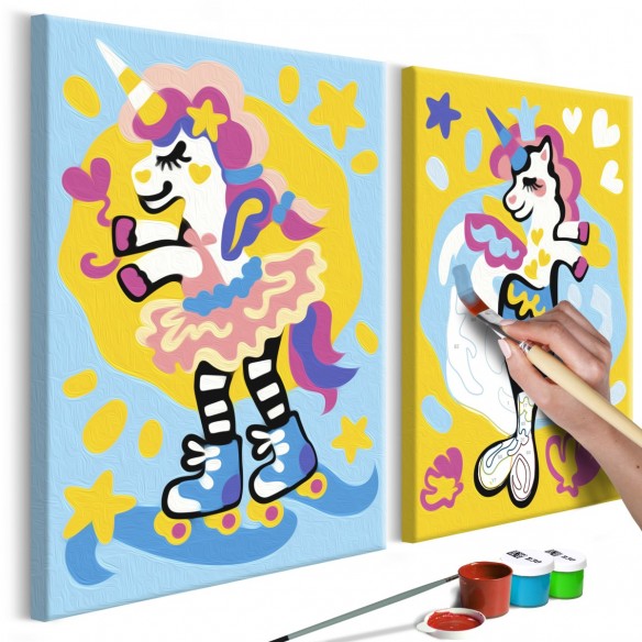 Set pictura pe numere  Funny Unicorns